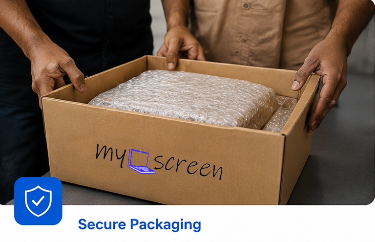mylaptopscreen - laptop screen replacement in India at affordable price. 3 packing
